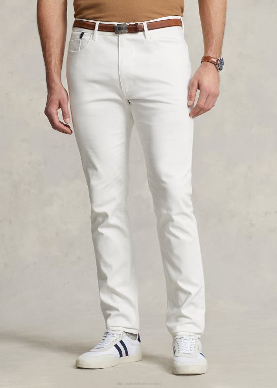 dækvask hvid Mænd Ralph Lauren slim fit stretch dobbybukser Z426B1402