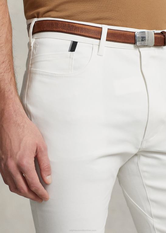 dækvask hvid Mænd Ralph Lauren slim fit stretch dobbybukser Z426B1402