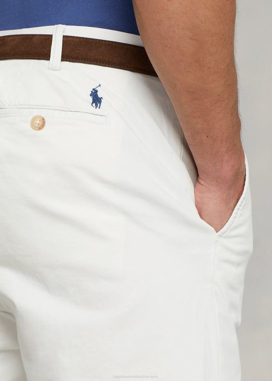 dækvask hvid Mænd Ralph Lauren stræk chinobukser med klassisk pasform Z426B1659