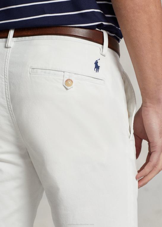 dækvask hvid Mænd Ralph Lauren vaskede stretch chinobukser alle pasform Z426B8386