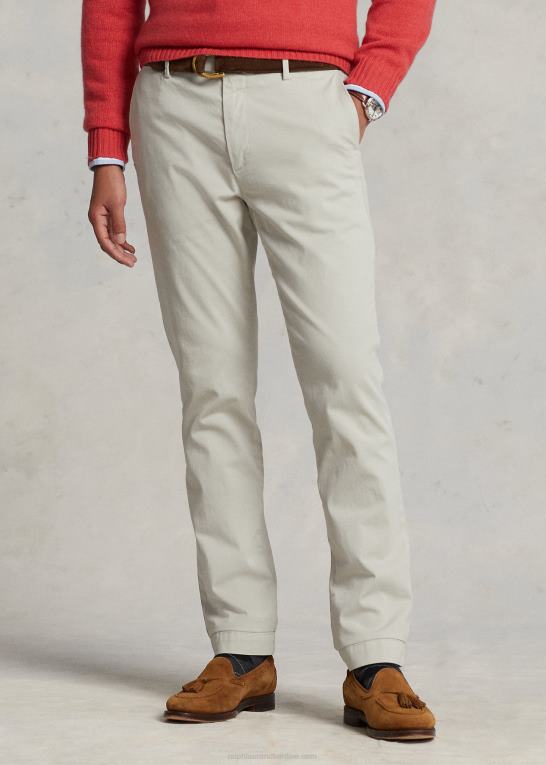 duegrå Mænd Ralph Lauren jarrett stretch satin bukser i slim fit Z426B667