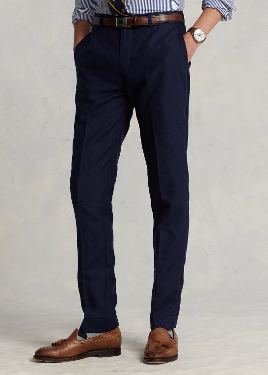 flåde Mænd Ralph Lauren bukser i linned Z426B1075