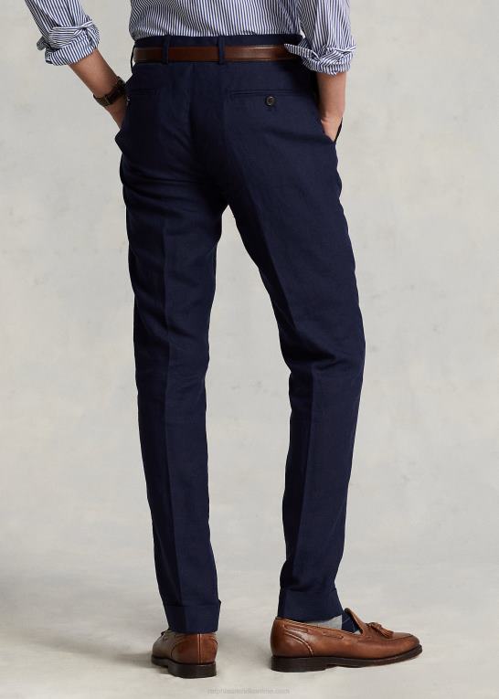 flåde Mænd Ralph Lauren bukser i linned Z426B1075