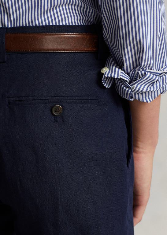 flåde Mænd Ralph Lauren bukser i linned Z426B1075