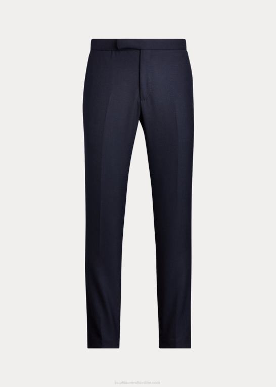 flåde Mænd Ralph Lauren uld oxford jakkesætsbuks Z426B712