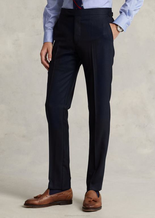 flåde Mænd Ralph Lauren uld oxford jakkesætsbuks Z426B712