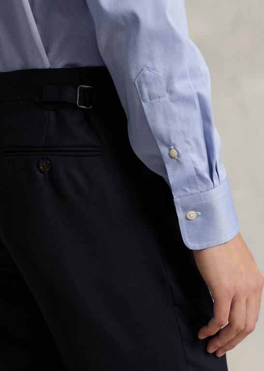 flåde Mænd Ralph Lauren uld oxford jakkesætsbuks Z426B712
