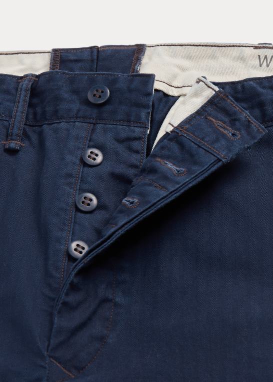 flåden værd Mænd Ralph Lauren slim fit sildebens twill bukser Z426B1703