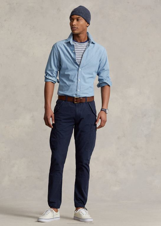 flyverflåde Mænd Ralph Lauren slim fit canvas cargobukser Z426B504