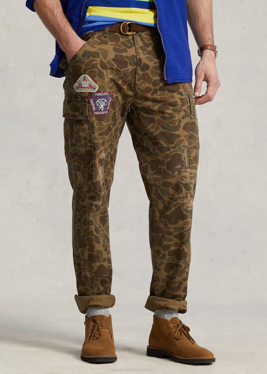 frø camo m/plaster Mænd Ralph Lauren cargobukser i klassisk pasform Z426B1401