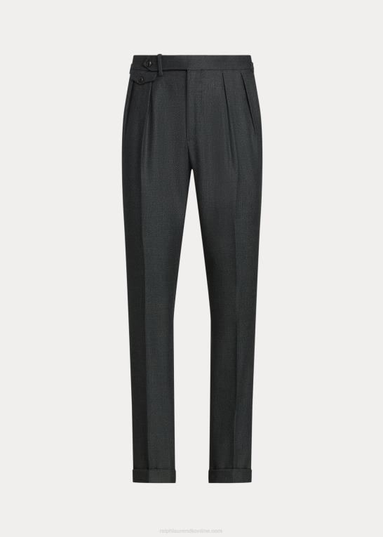 grå Mænd Ralph Lauren morehouse-kollektionen jakkesætsbukser Z426B8622
