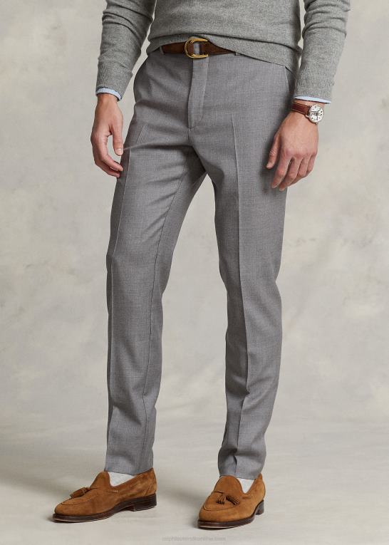 gråmeleret Mænd Ralph Lauren slim fit uld twill bukser Z426B734