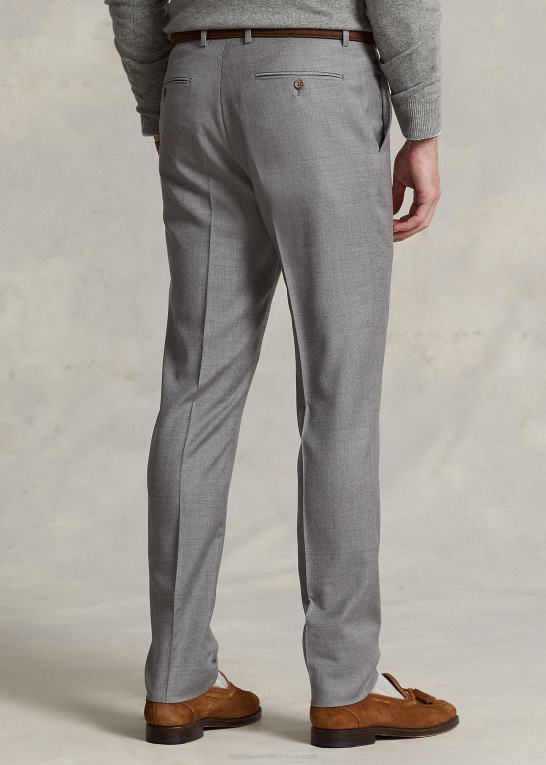 gråmeleret Mænd Ralph Lauren slim fit uld twill bukser Z426B734