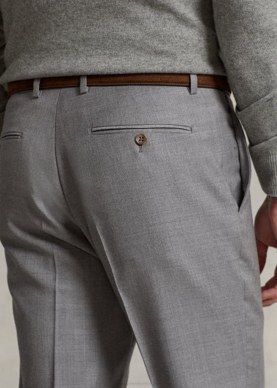 gråmeleret Mænd Ralph Lauren slim fit uld twill bukser Z426B734