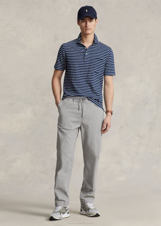 grå tåge Mænd Ralph Lauren afslappet pasform stretch poplin bukser Z426B792