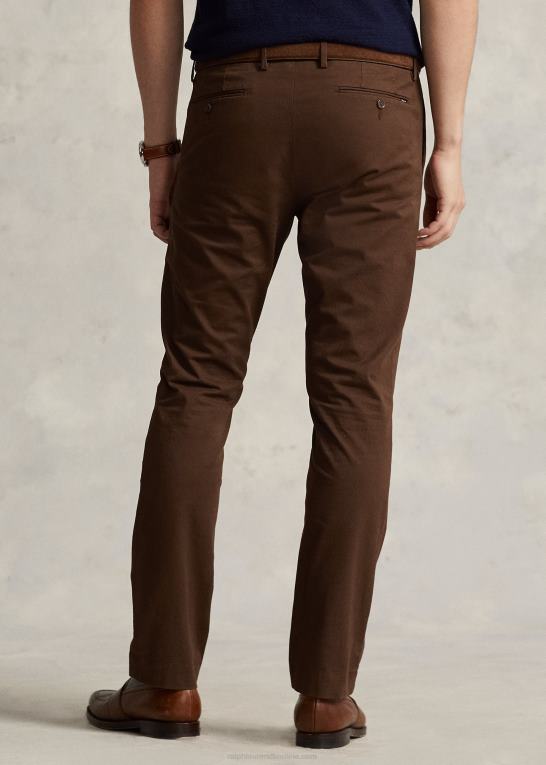 gren brun Mænd Ralph Lauren stretch slim fit chinobukser Z426B470