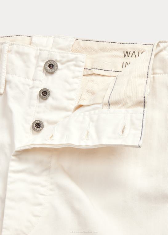 hvid Mænd Ralph Lauren sildebens twill feltbukser Z426B1691