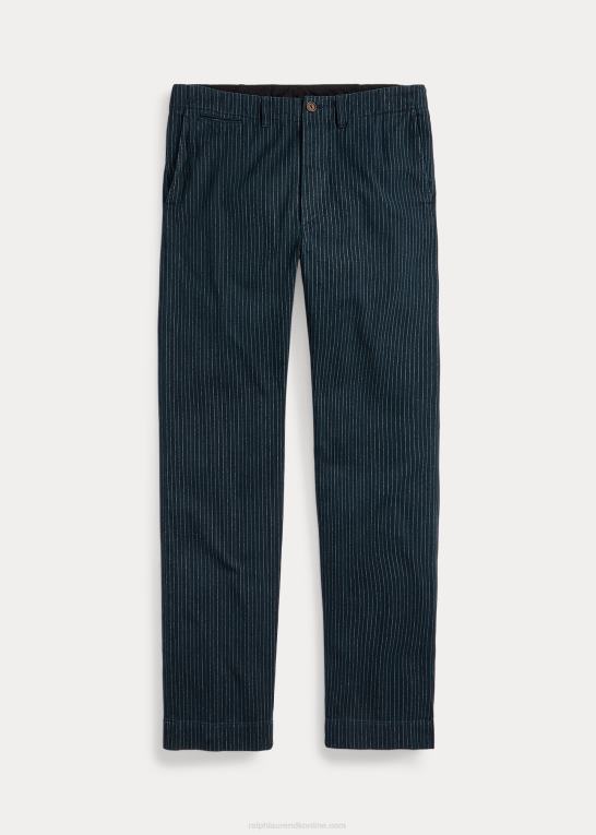 indigo nålestribe Mænd Ralph Lauren officer nålestribet sildebensbuks Z426B1698