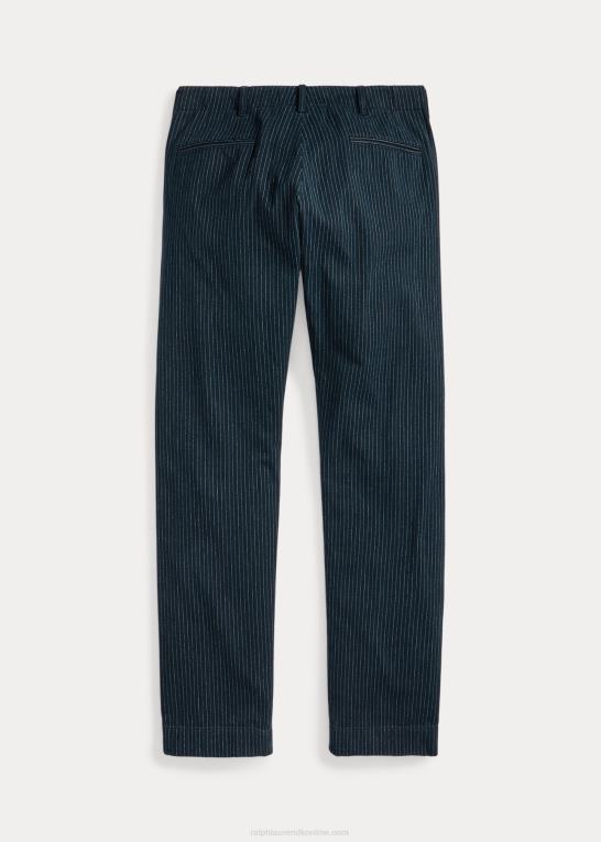indigo nålestribe Mænd Ralph Lauren officer nålestribet sildebensbuks Z426B1698