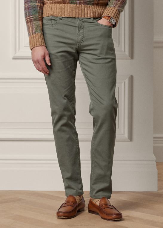 isla blå Mænd Ralph Lauren slim fit stretch dobbybukser Z426B85