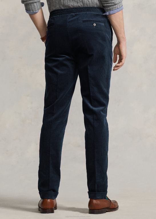 jæger/flåde Mænd Ralph Lauren plisseret fløjlsbukser Z426B8578