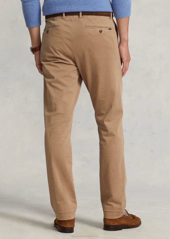 kaki bakke Mænd Ralph Lauren jarrett stretch satin bukser i slim fit Z426B668