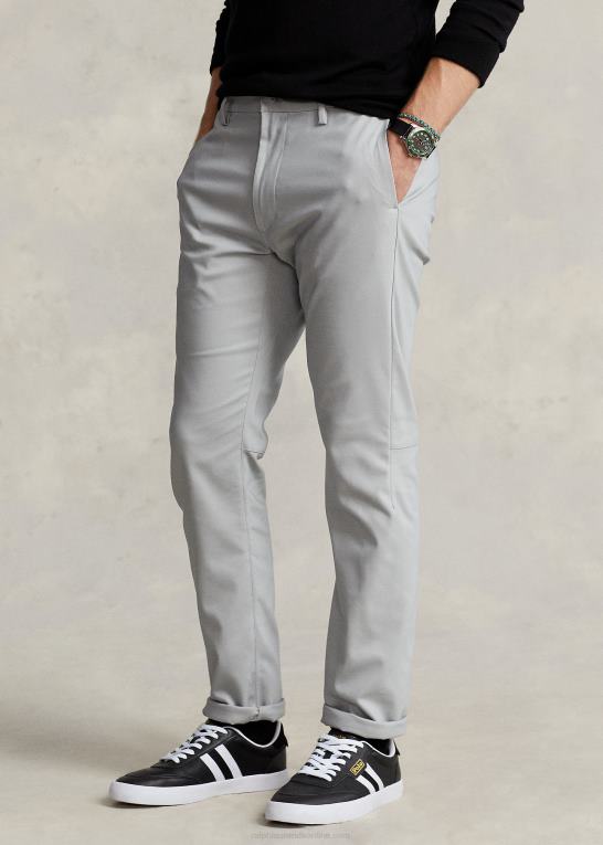 kanal grå Mænd Ralph Lauren stretch slim fit dobby bukser Z426B1147