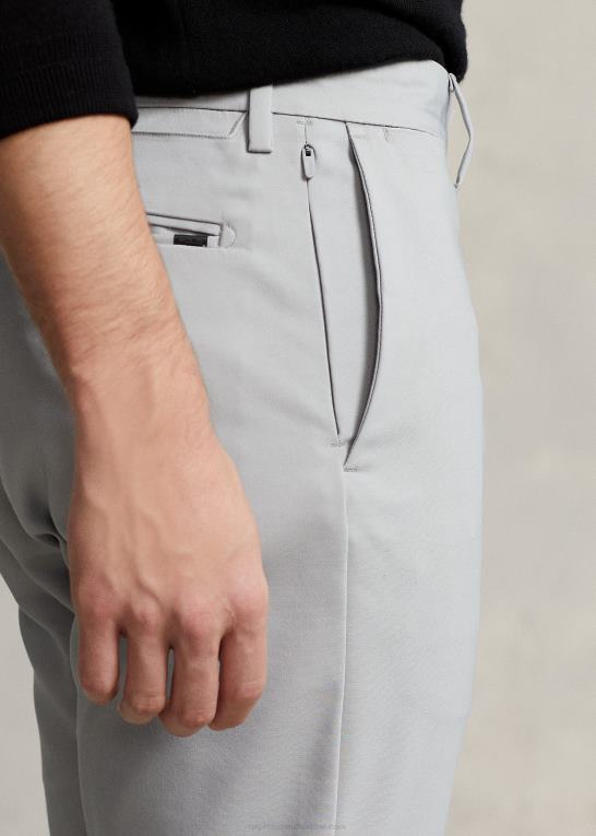 kanal grå Mænd Ralph Lauren stretch slim fit dobby bukser Z426B1147