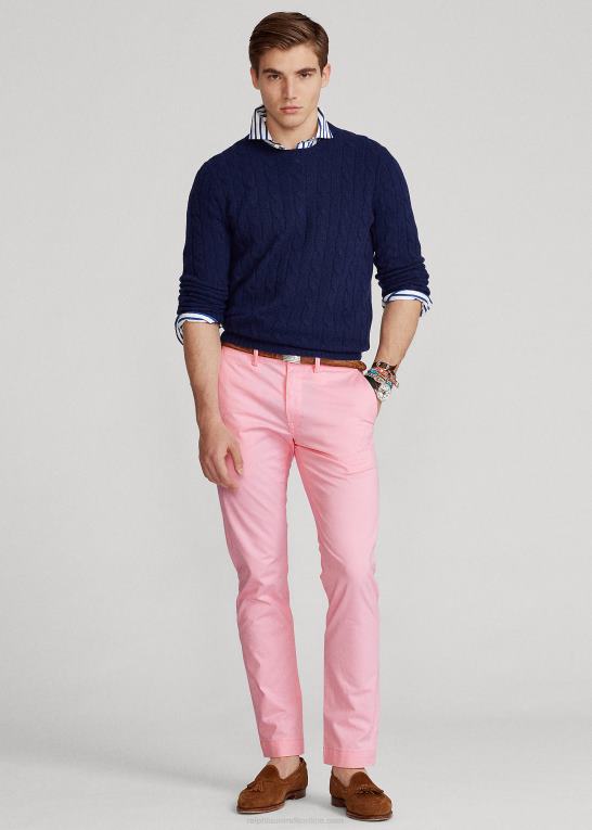 karmel pink Mænd Ralph Lauren vaskede stretch chinobukser alle pasform Z426B8389