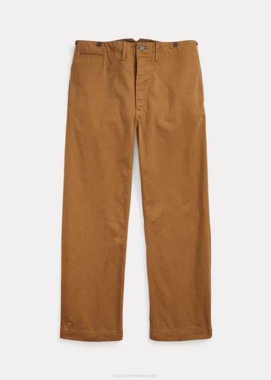 khaki skyl Mænd Ralph Lauren buckle back field chino pant Z426B1751