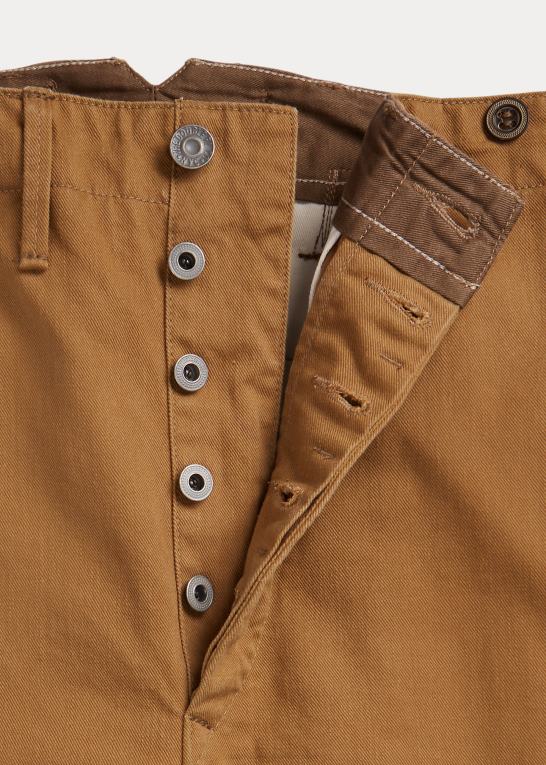 khaki skyl Mænd Ralph Lauren buckle back field chino pant Z426B1751