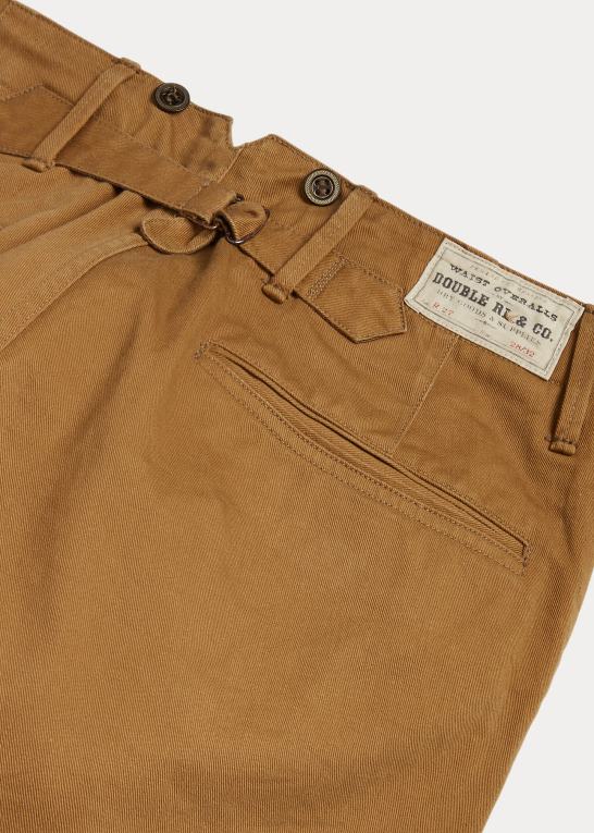 khaki skyl Mænd Ralph Lauren buckle back field chino pant Z426B1751