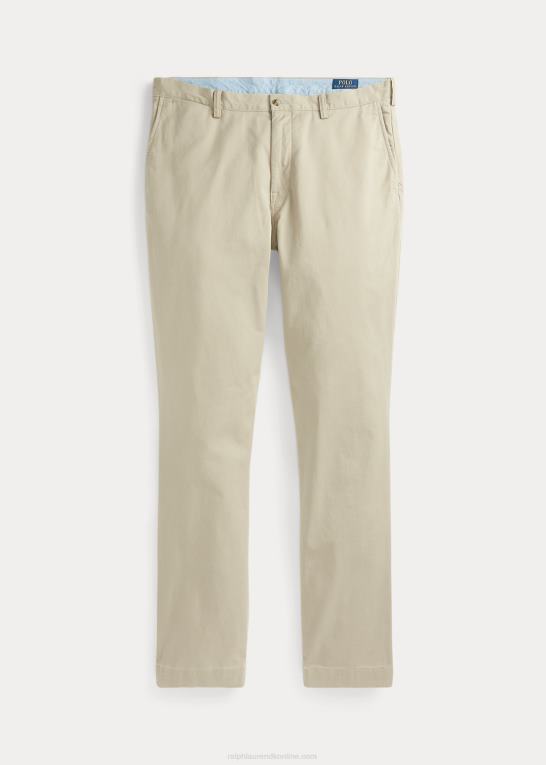 khaki tan Mænd Ralph Lauren stræk chinobukser med klassisk pasform Z426B1859