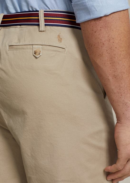 khaki tan Mænd Ralph Lauren stræk chinobukser med klassisk pasform Z426B1859