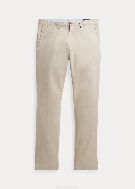 khaki tan Mænd Ralph Lauren vaskede stretch chinobukser alle pasform Z426B8387