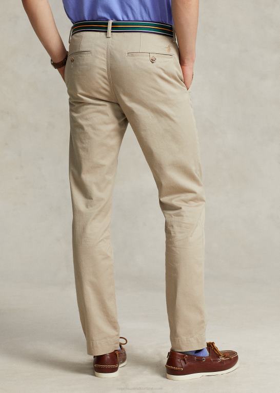 khaki tan Mænd Ralph Lauren vaskede stretch chinobukser alle pasform Z426B8387