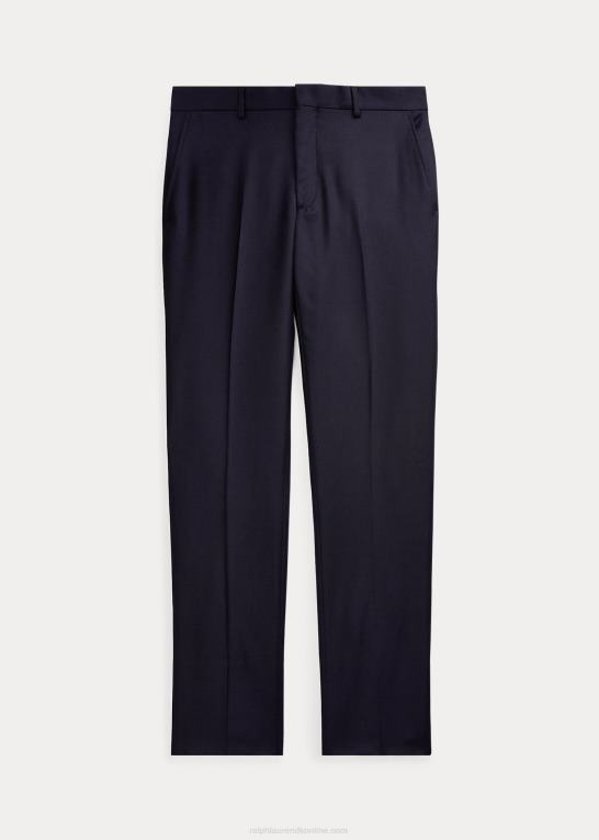 klassisk flåde Mænd Ralph Lauren slim fit uld twill bukser Z426B737