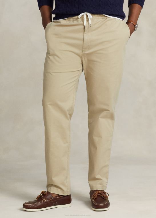 klassisk kaki Mænd Ralph Lauren polo prepster stretch bukser med klassisk pasform Z426B1905