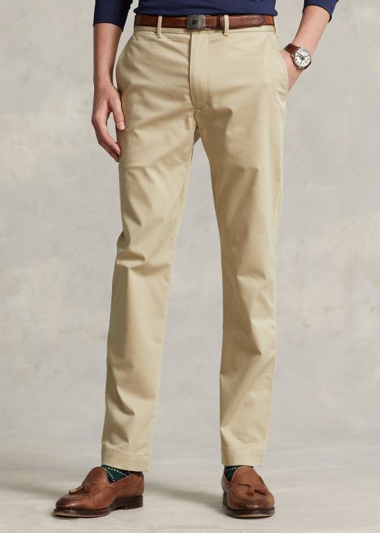 klassisk kaki Mænd Ralph Lauren stretch slim fit performance chinobukser Z426B8575
