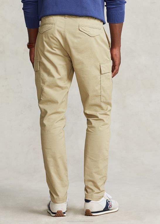 klassisk kaki Mænd Ralph Lauren stretch slim fit twill cargo bukser Z426B1392