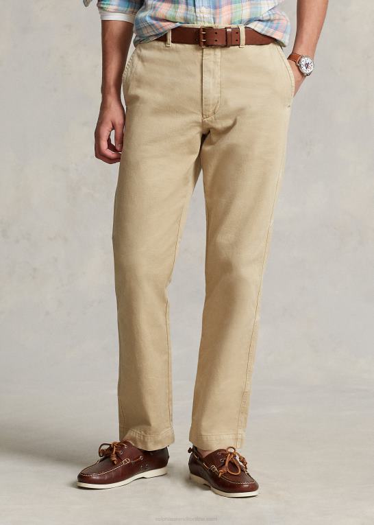 kystbeige Mænd Ralph Lauren salinger chinobukser med lige pasform Z426B837