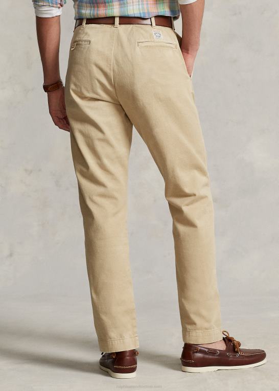 kystbeige Mænd Ralph Lauren salinger chinobukser med lige pasform Z426B837