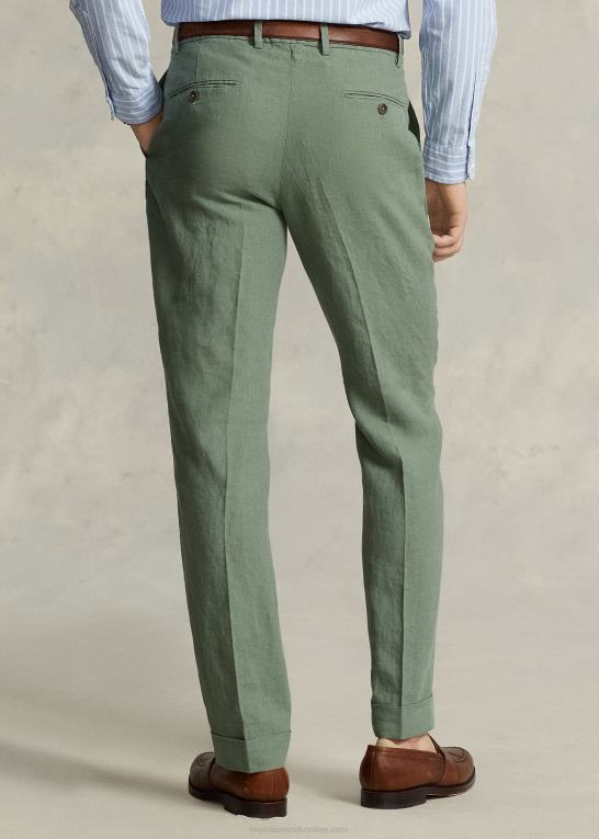 last grøn Mænd Ralph Lauren bukser i linned Z426B1076