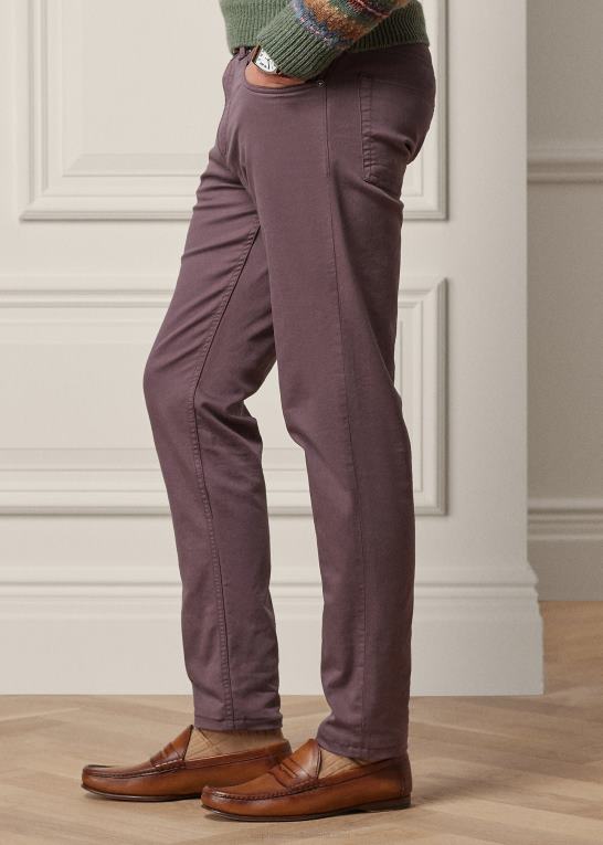 lilla salvie Mænd Ralph Lauren slim fit stretch dobbybukser Z426B86