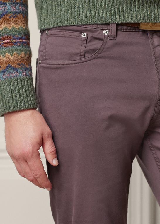 lilla salvie Mænd Ralph Lauren slim fit stretch dobbybukser Z426B86