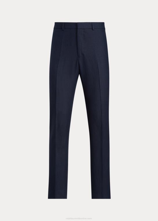 mørk flåde Mænd Ralph Lauren bukser i linned Z426B1036