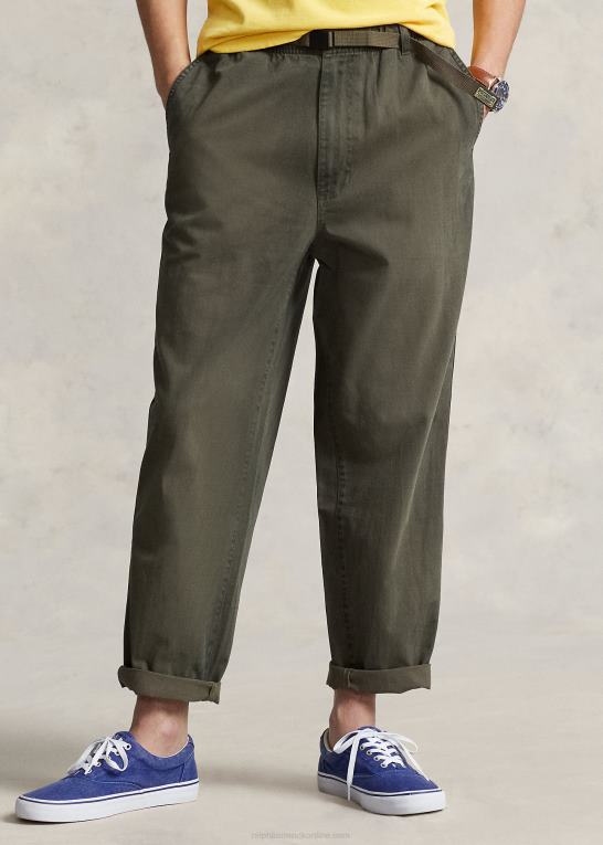 mørk salvie Mænd Ralph Lauren afslappet pasform twill vandrebukser Z426B815