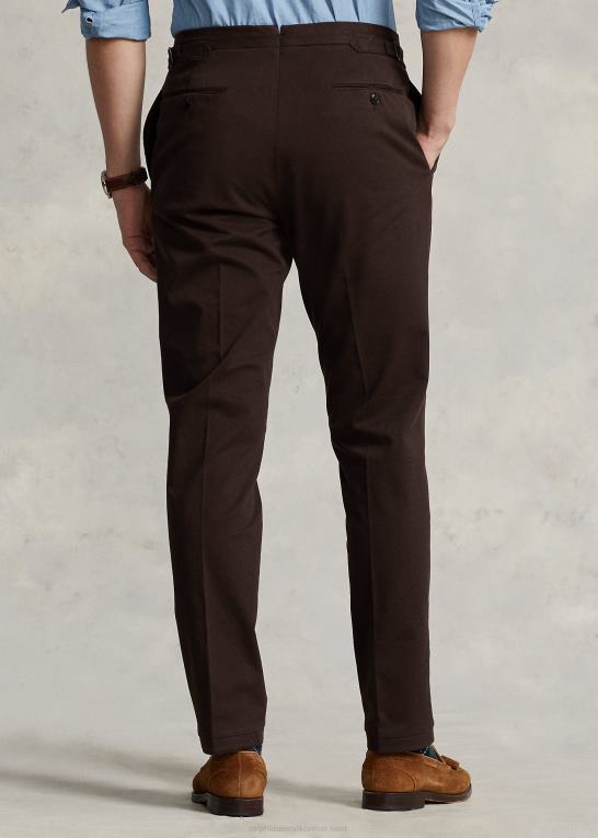 mørkebrun Mænd Ralph Lauren tøjfarvet stretch chinobuks Z426B822