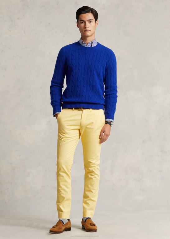 majs gul Mænd Ralph Lauren vaskede stretch chinobukser alle pasform Z426B8392