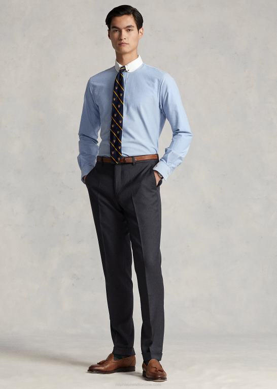 mellemgrå Mænd Ralph Lauren slim fit uld twill bukser Z426B735